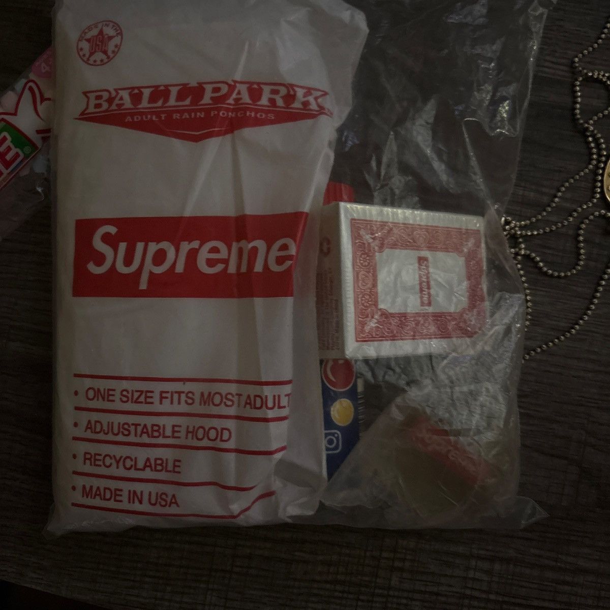 Supreme Supreme Ballpark Adult Rain Pancho SS20 Size ONE SIZE - 1 Thumbnail