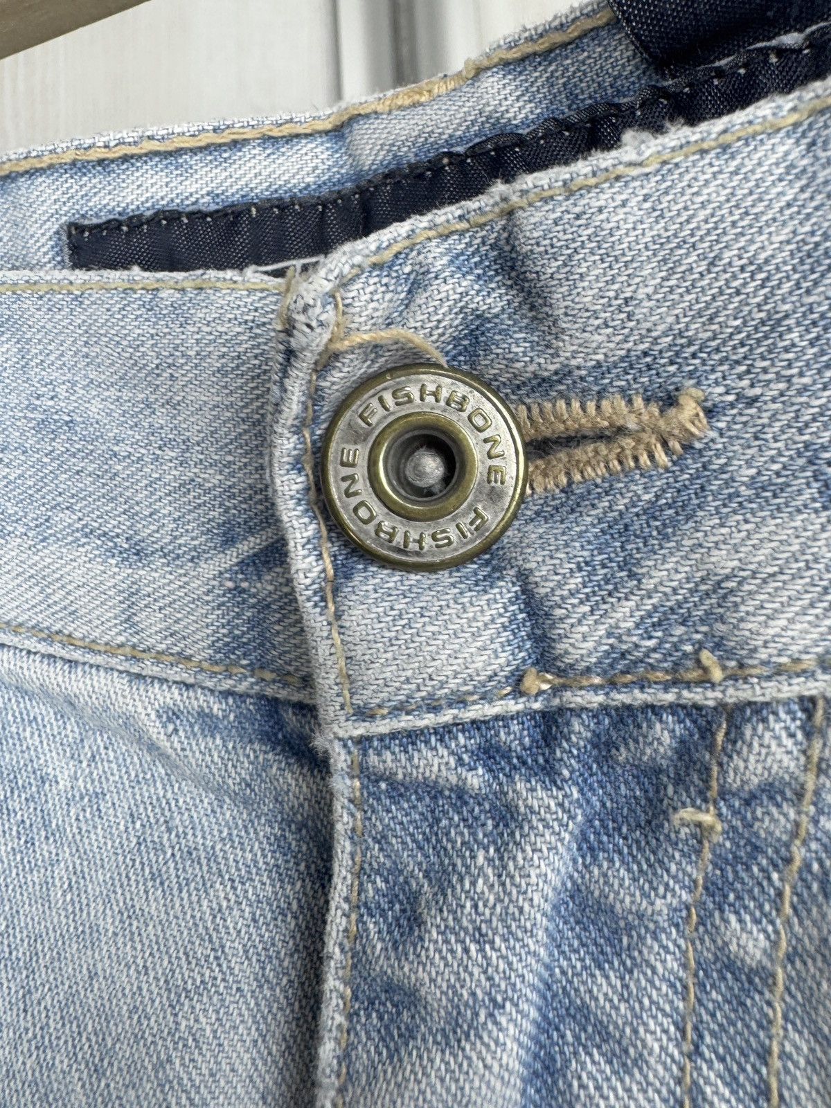 Vintage FISHBONE Vintage y2k blue baggy double knee distressed pants Size US 34 / EU 50 - 6 Thumbnail