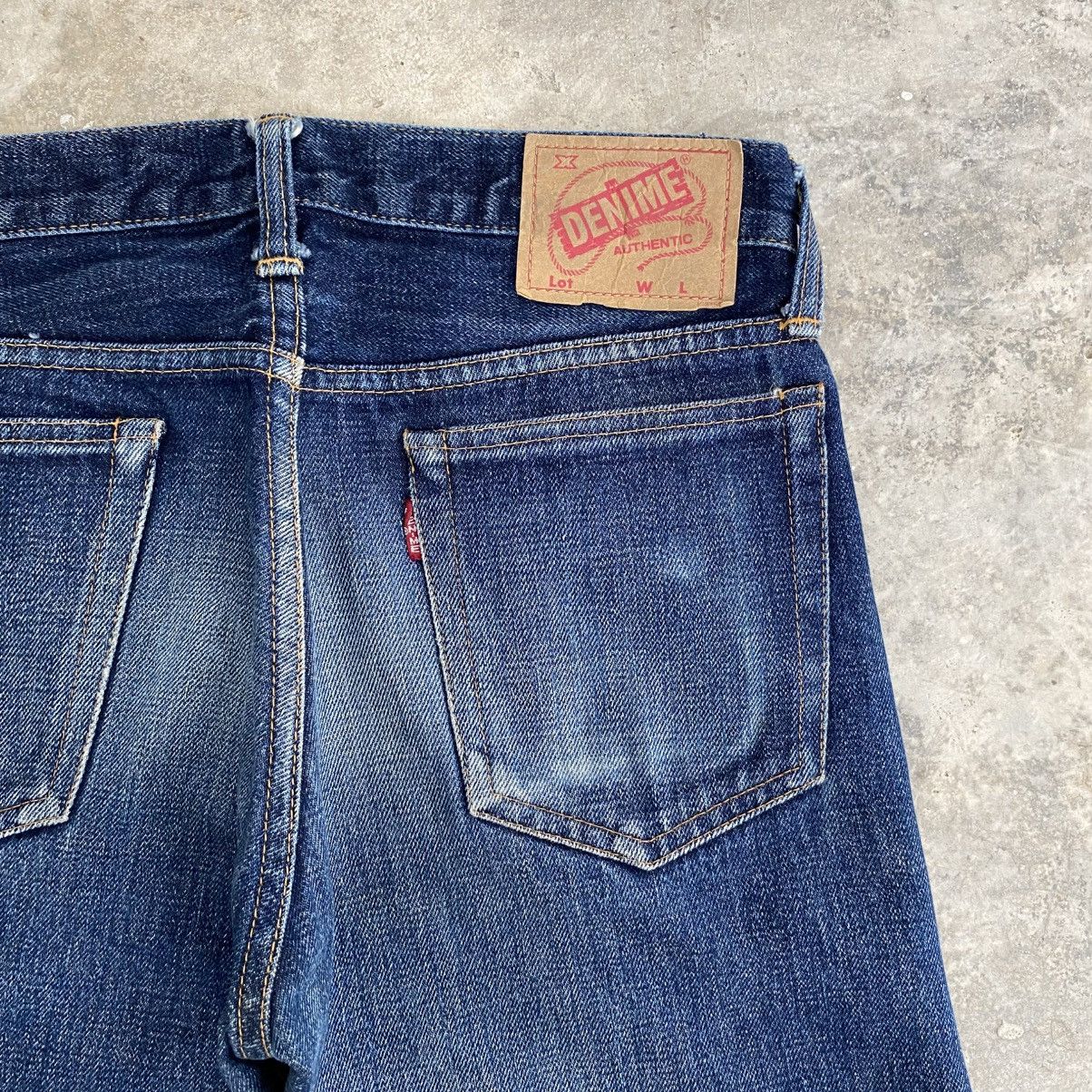 Denime Vintage 90’s Denime Japan Faded Blue Selvedge Jeans Size US 30 / EU 46 - 12 Thumbnail