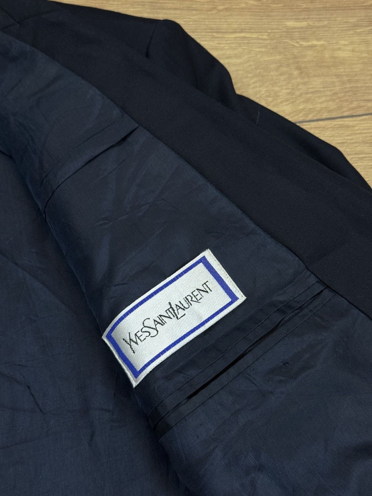 Yves Saint Laurent Vintage wool blazer Yves Saint Laurent original luxury item Size 48L - 2 Thumbnail