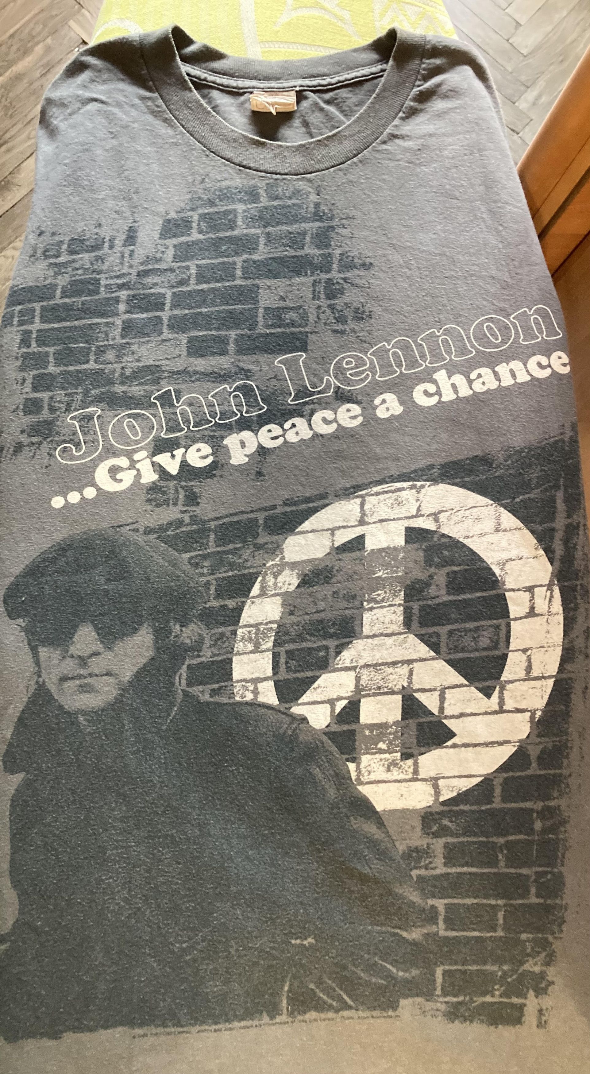 Band Tees × Vintage Vintage John Lennon Give Peace a Chance T-Shirt Size US XL / EU 56 / 4 - 8 Thumbnail