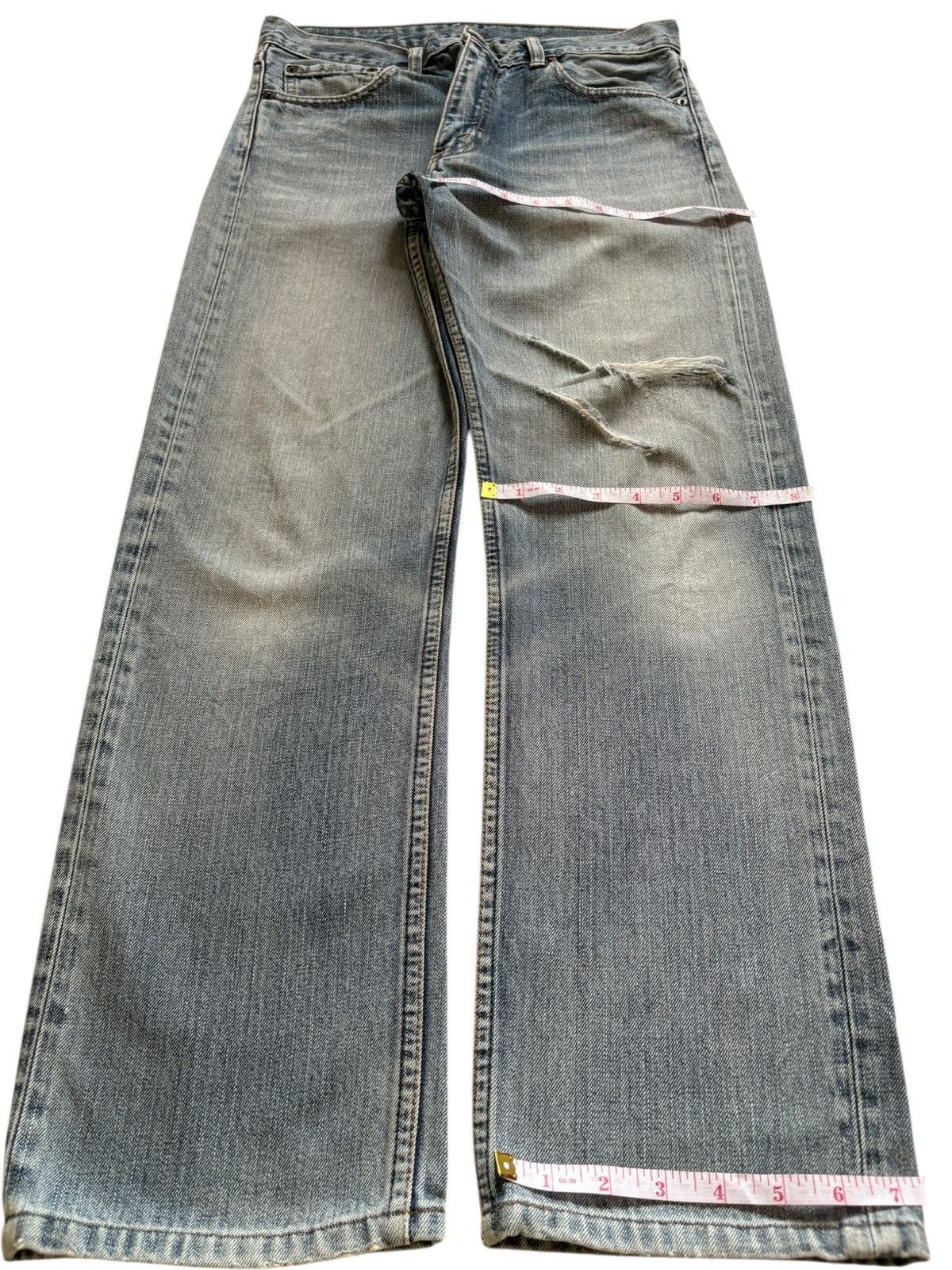 Levi's Vintage 90s Levis 505 Faded Wash Distressed Jeans Size US 31 - 14 Thumbnail