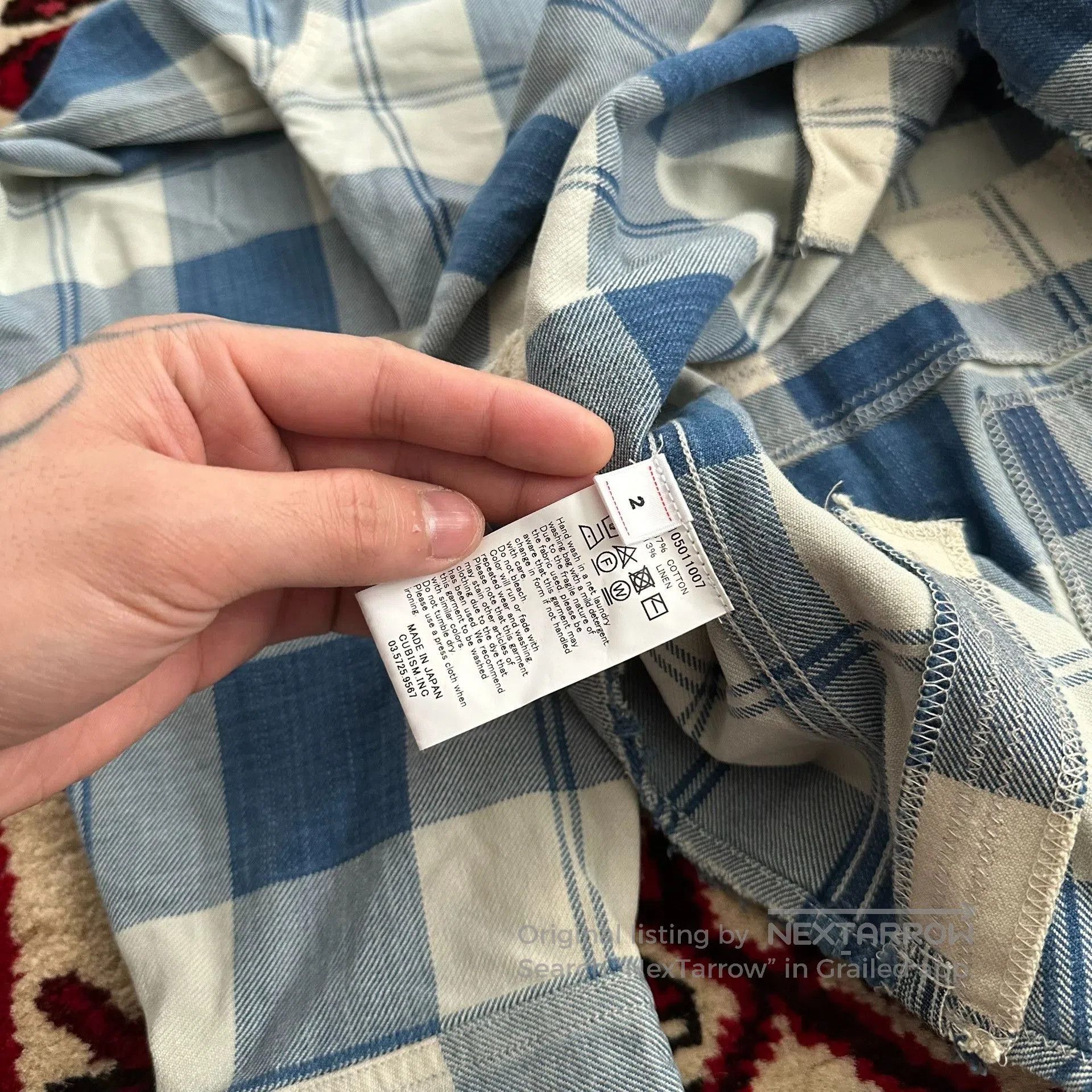 Visvim VISVIM 21SS LUMBER CHECK L/S CRASH. Size US M / EU 48-50 / 2 - 7 Thumbnail