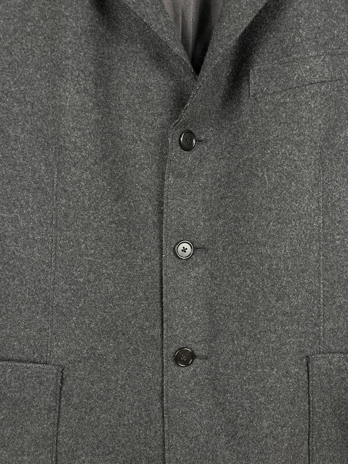 Z Zegna Z Zegna grey single breasted wool unlined trench coat logo Size US L / EU 52-54 / 3 - 9 Thumbnail