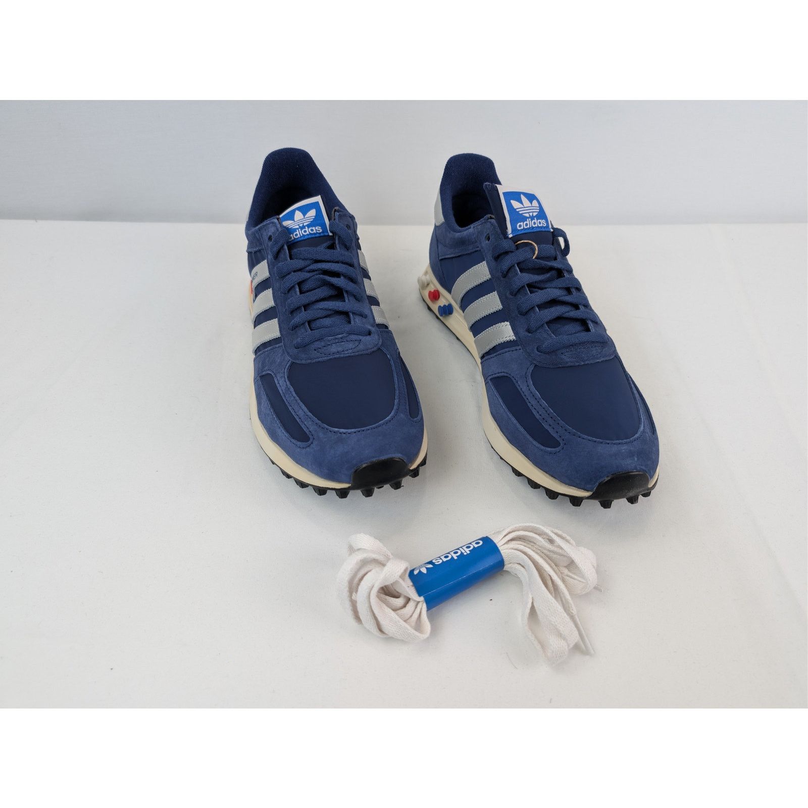 Adidas o1rshd1 LA Trainer OG Sneakers Dark Blue / Silver Metallic Size US 12.5 / EU 45-46 - 6 Thumbnail