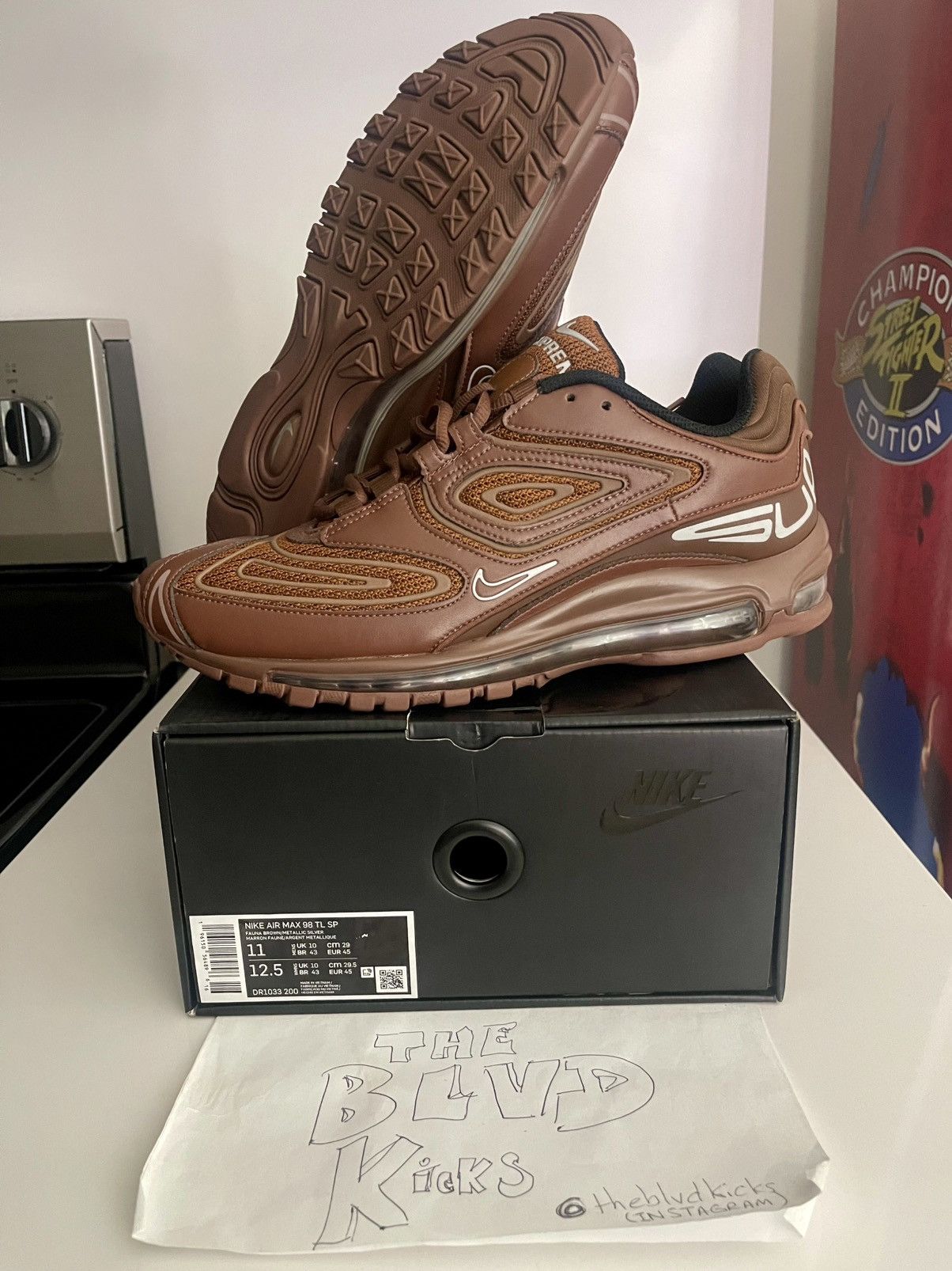 Nike Supreme x Nike Air Max 98 TL SP Fauna Brown | Grailed