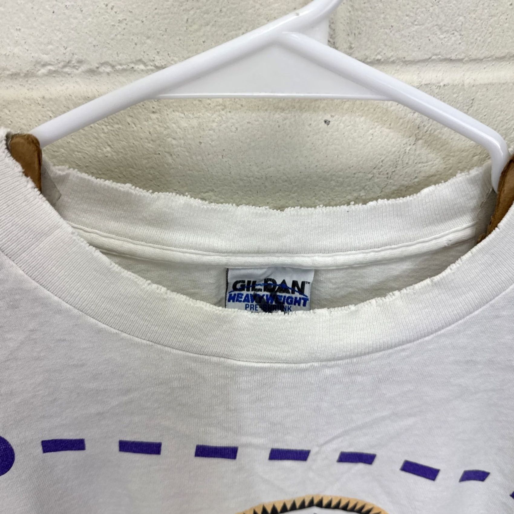 Gildan VINTAGE Gildan Heavyweight T-Shirt Java Unix Windows Programming T-Shirt XL White Crew Neck Short Sleeve Graphic Print 1990s Retro Tech Mens Size US XL / EU 56 / 4 - 4 Thumbnail