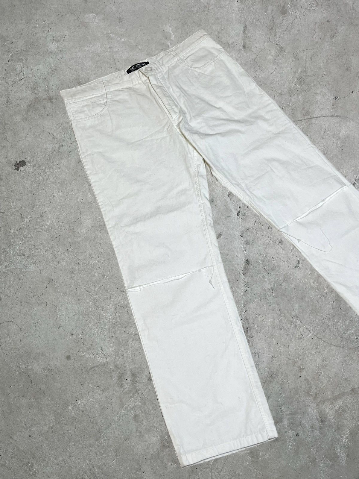 Raf Simons SS/02 Raf Simons Runway White Slit Pants Size US 32 / EU 48 - 5 Thumbnail