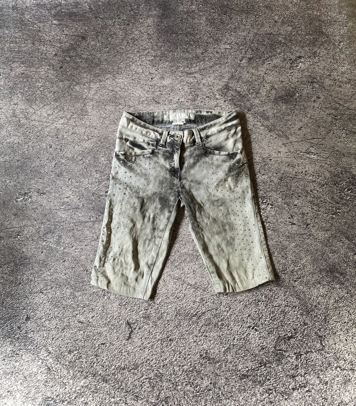 If Six Was Nine × Le Grande Bleu (L.G.B.) × Playboy Y2k Obzee style punk short Jeans Size US 28 / EU 44 - 1 Thumbnail