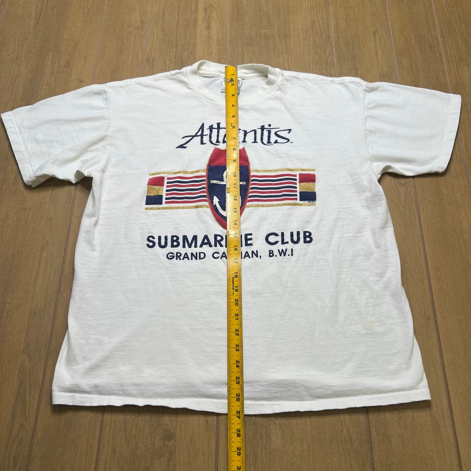 Vintage Vintage Atlantis Submarine Club Grand Cayman, 90s Sz XL Size US XL / EU 56 / 4 - 4 Thumbnail