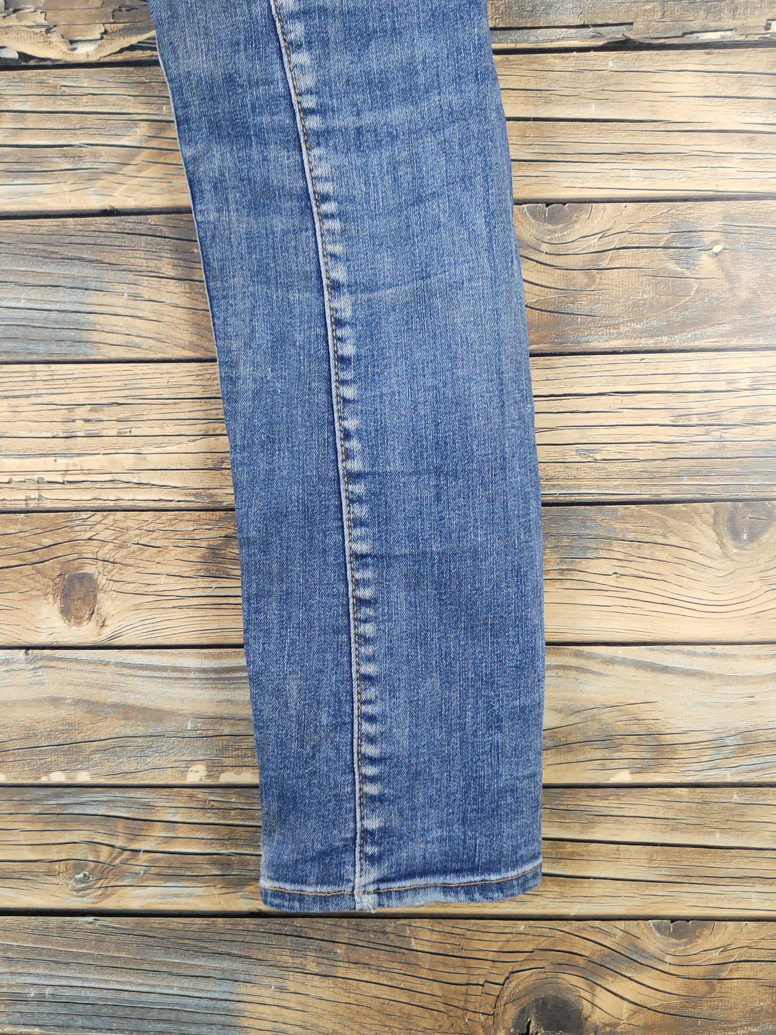 Japanese Brand Evenriver Blue utiltiy Distressed Ripped denim Jeans #W2076 Size US 33 - 11 Thumbnail