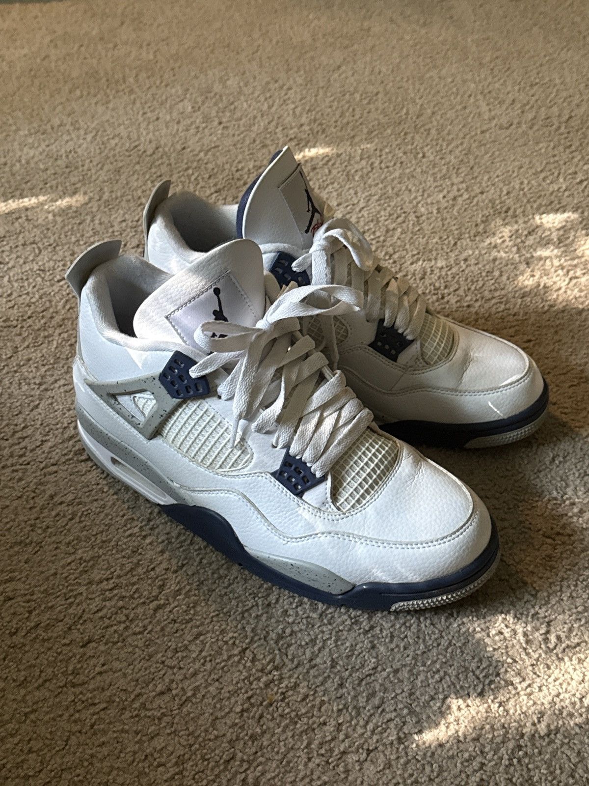 Jordan Brand × Nike jordan 4 midnight navy Size US 12 / EU 45 - 1 Thumbnail