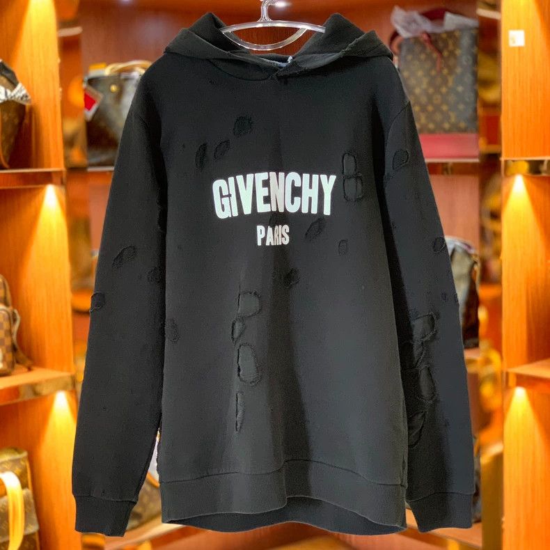Givenchy GIVENCHY Paris Black Men's Hoodie - dmc Size US M / EU 48-50 / 2 - 1 Thumbnail