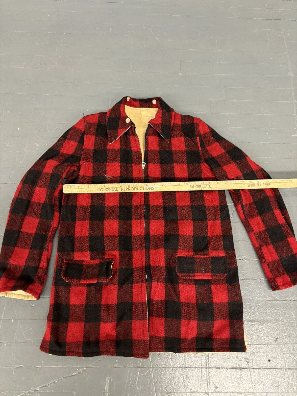 Vintage Vintage 50s/60s king O_wear plaid reversible jacket Size US L / EU 52-54 / 3 - 5 Thumbnail