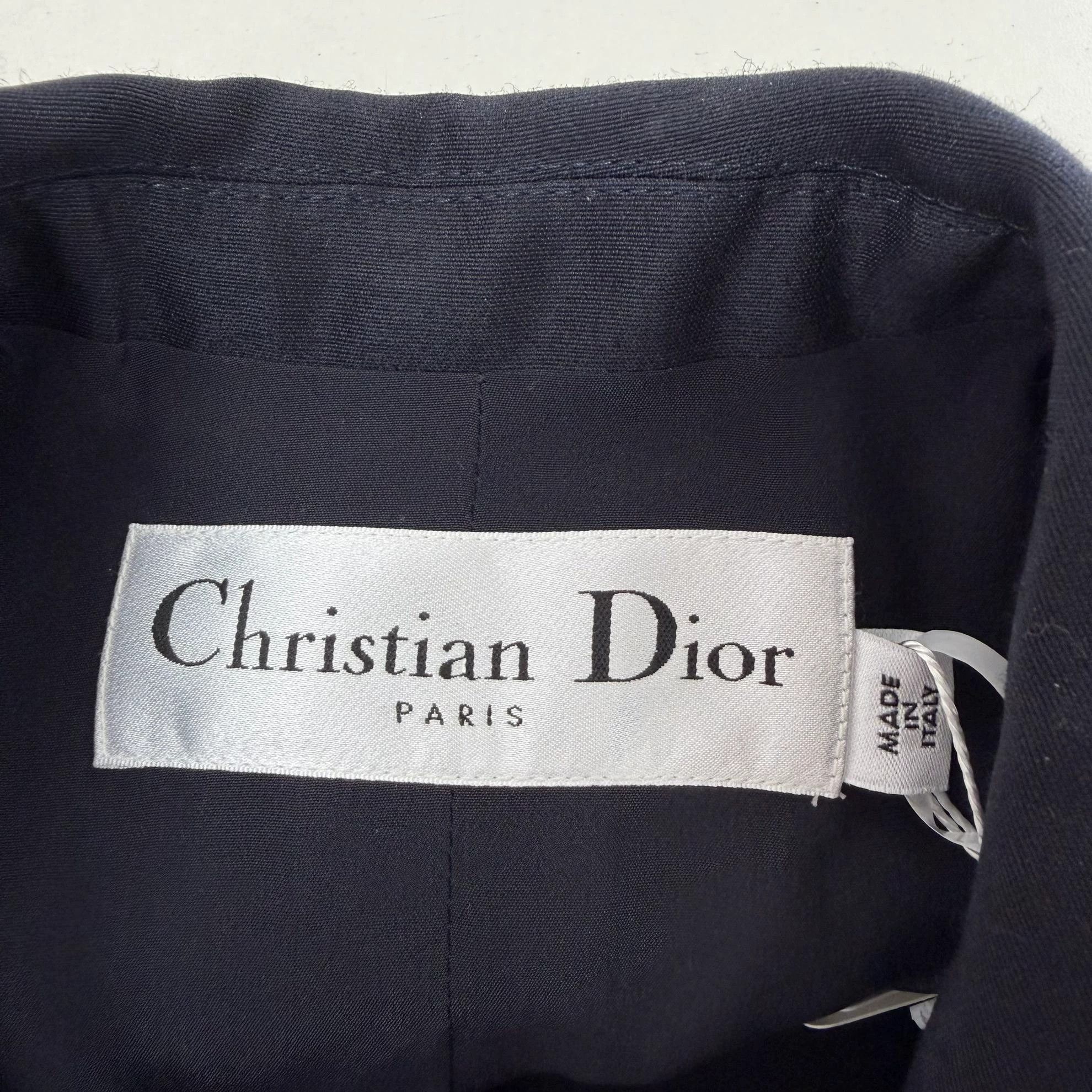 Christian Dior Monsieur Christian Dior Navy Blue Sleeveless Dress F36 8673 Size XS / US 0-2 / IT 36-38 - 5 Thumbnail