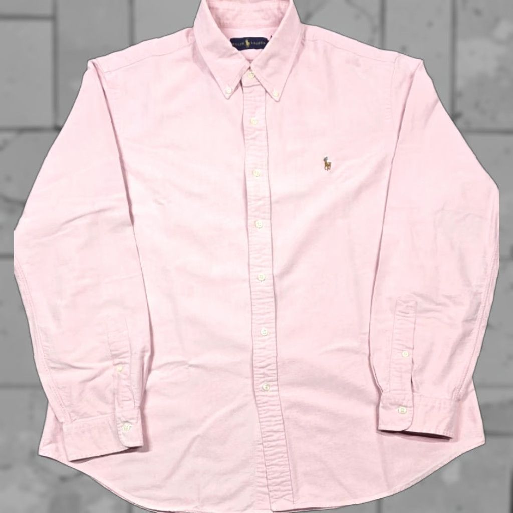 Polo Ralph Lauren Polo Ralph Lauren Shirt XL Pink Button Up Oxford Long Sleeve Iconic Mens Size US XL / EU 56 / 4 - 1 Thumbnail