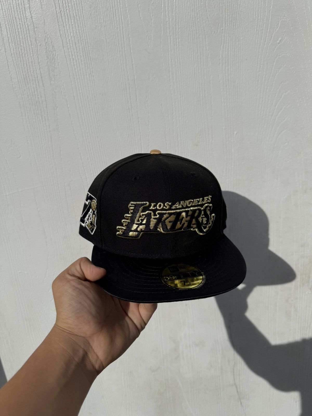 New Era Los Angeles Lakers New Era Fitted Hat Cap 7 1/4 Size ONE SIZE - 1 Thumbnail