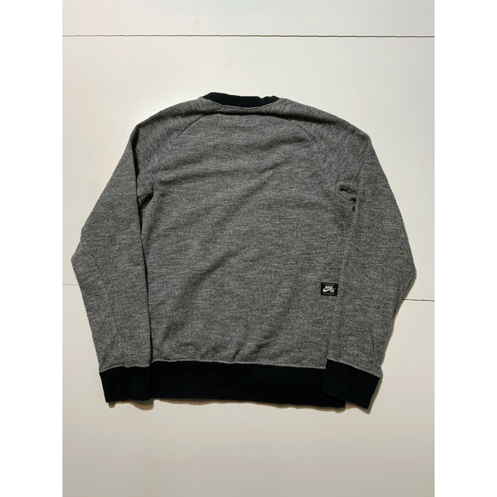 Nike Nike SB Sweatshirt Everett Speckled Terry Fleece Crewneck Sz. M Men Black Size US M / EU 48-50 / 2 - 2 Thumbnail