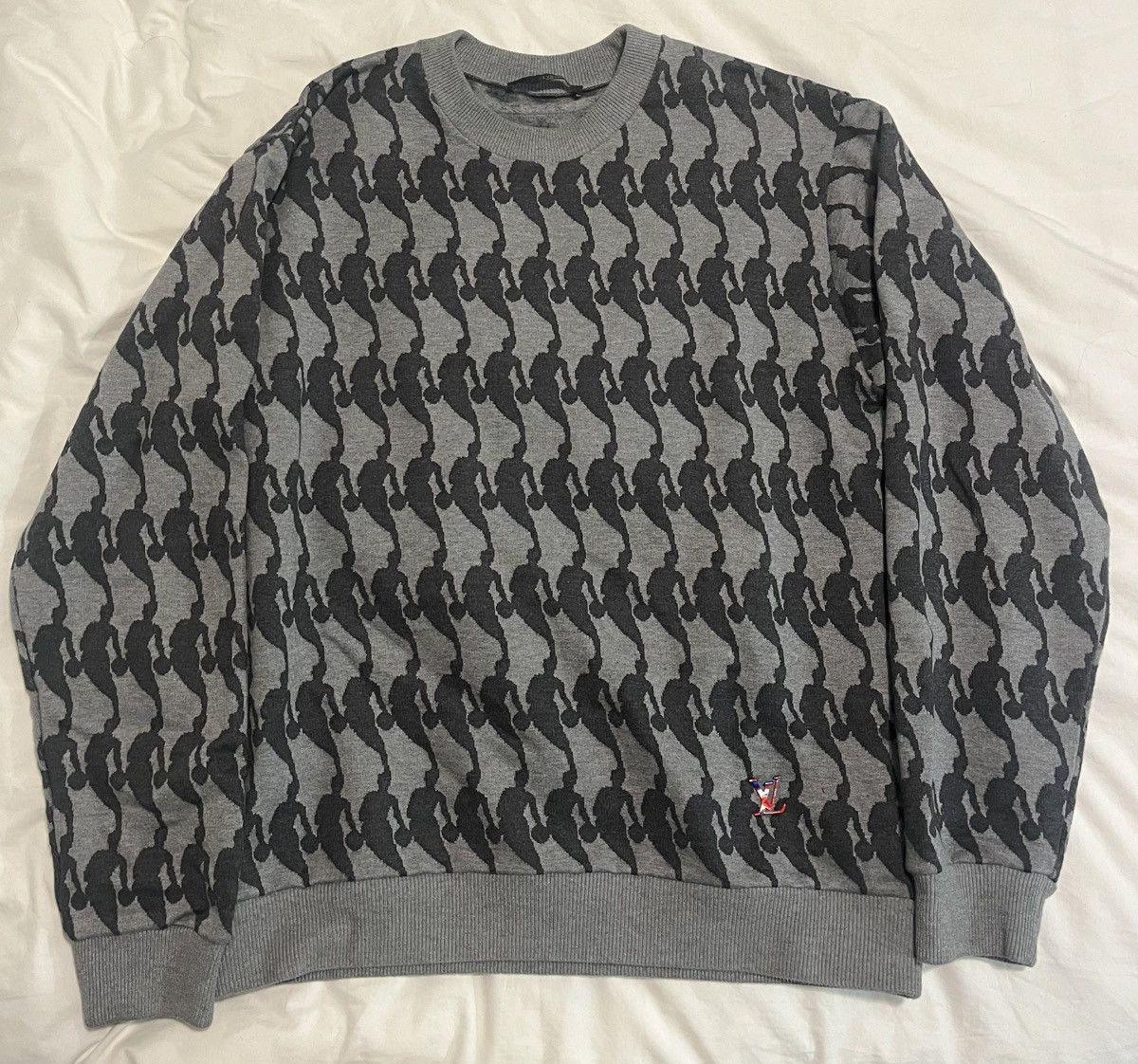 Louis Vuitton 21SS NBA Player Jacquard Sweater Mens Large