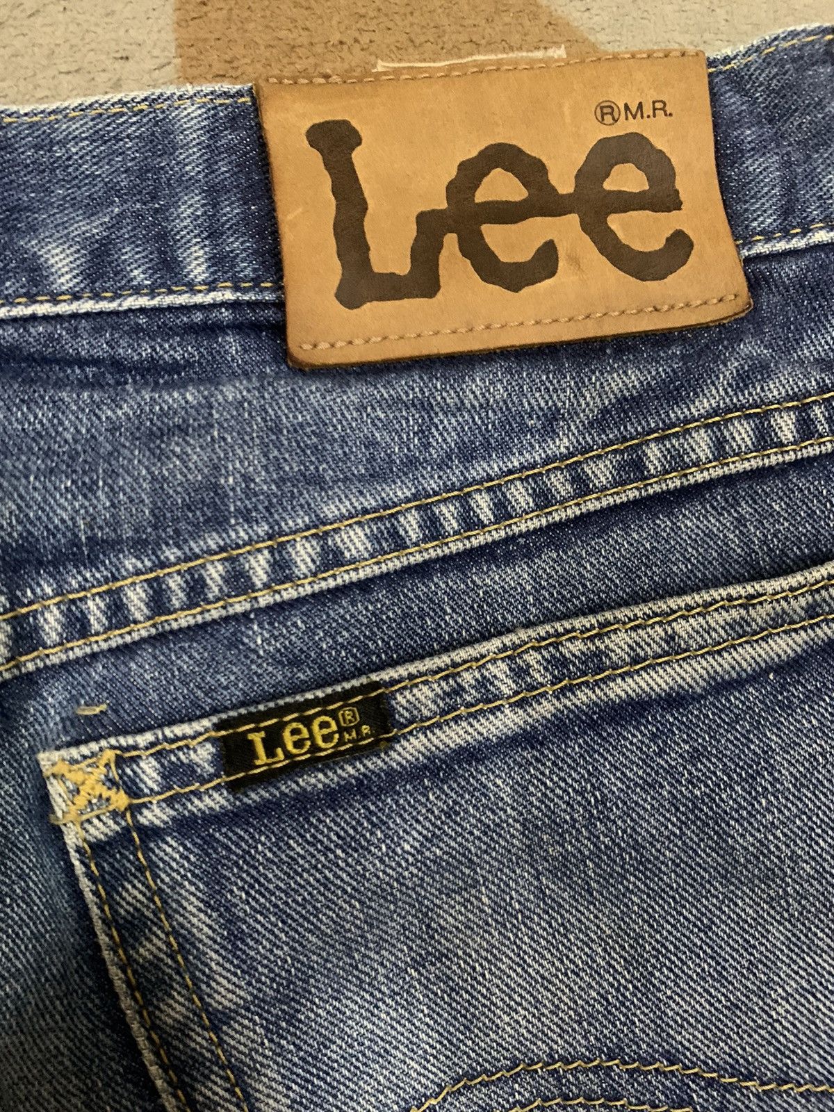 Lee Vintage Lee Riders x Edwin Mud Wash Distressed Grunge Jeans Size US 30 / EU 46 - 13 Thumbnail