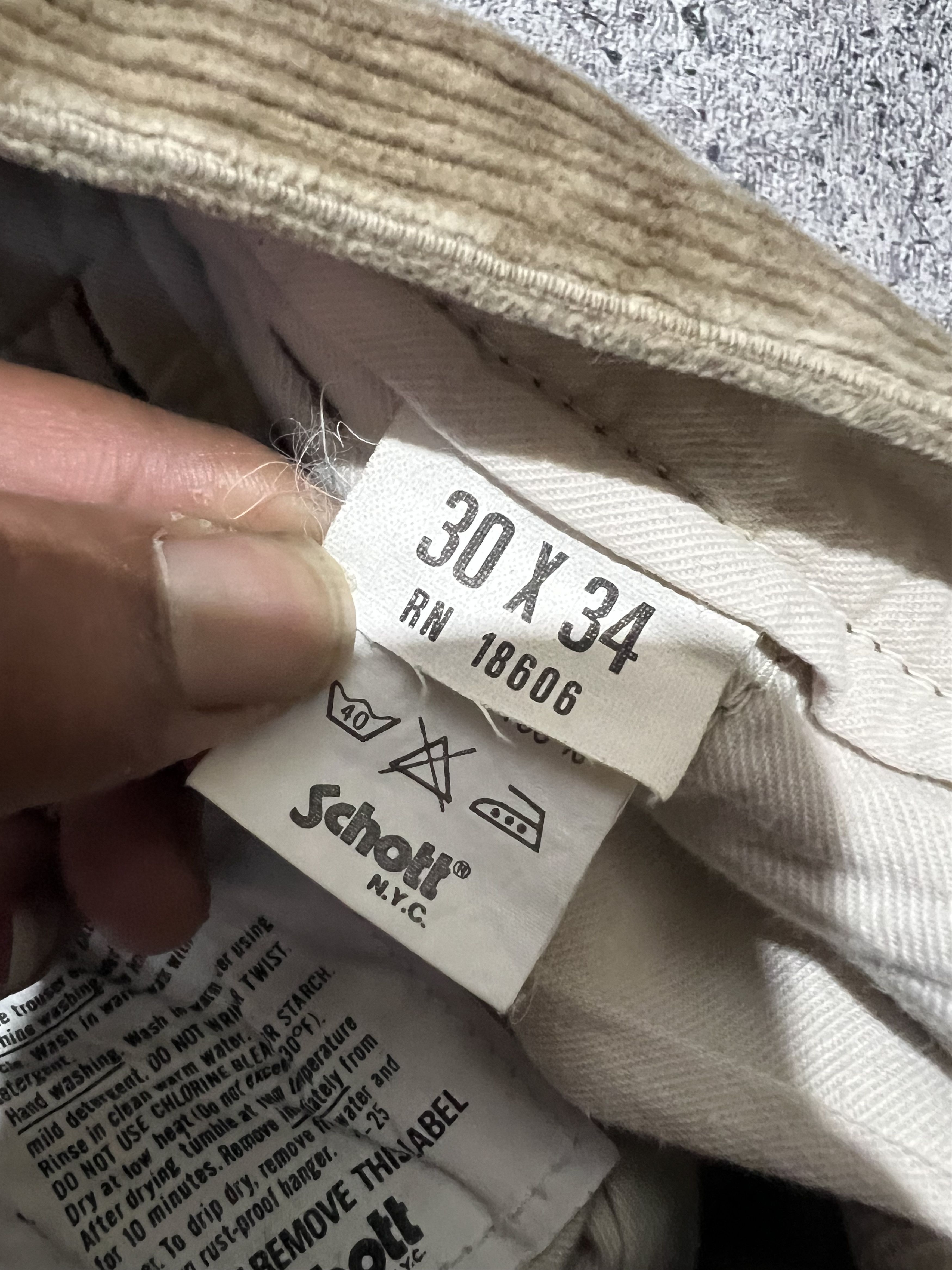 Schott 2000s Archival Schott Nyc Corduroy Baggy y2k Ifsix Size US 30 / EU 46 - 8 Thumbnail