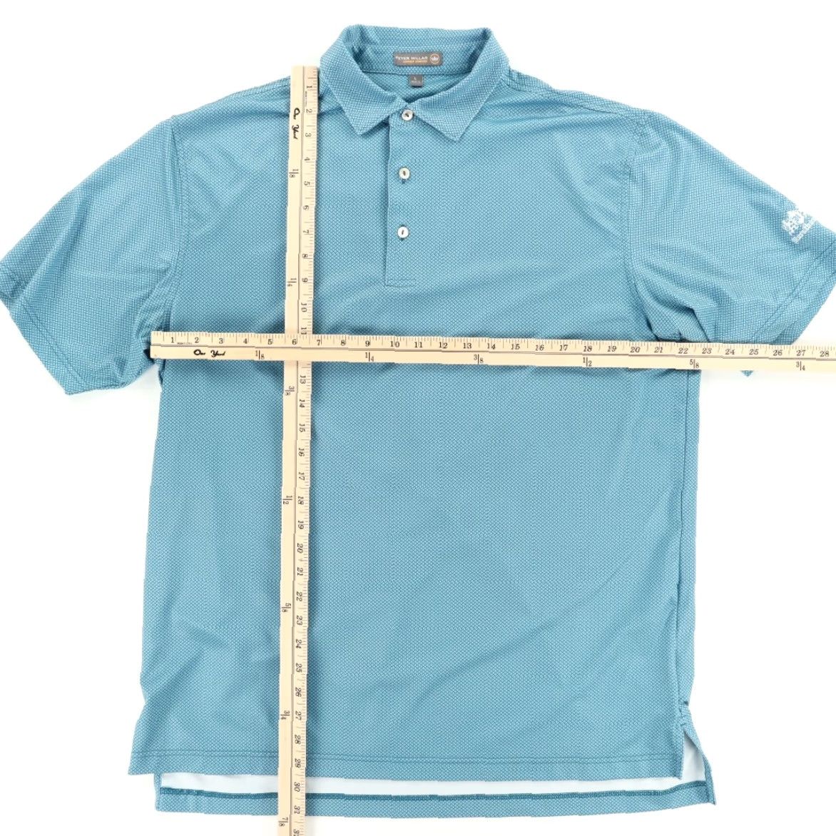 Peter Millar Peter Millar Summer Comfort Stretch Polyester Polo Shirt Teal Men's L Shirt Polo Men Teal Summer Comfort Peter Millar L Mens Size US L / EU 52-54 / 3 - 3 Thumbnail