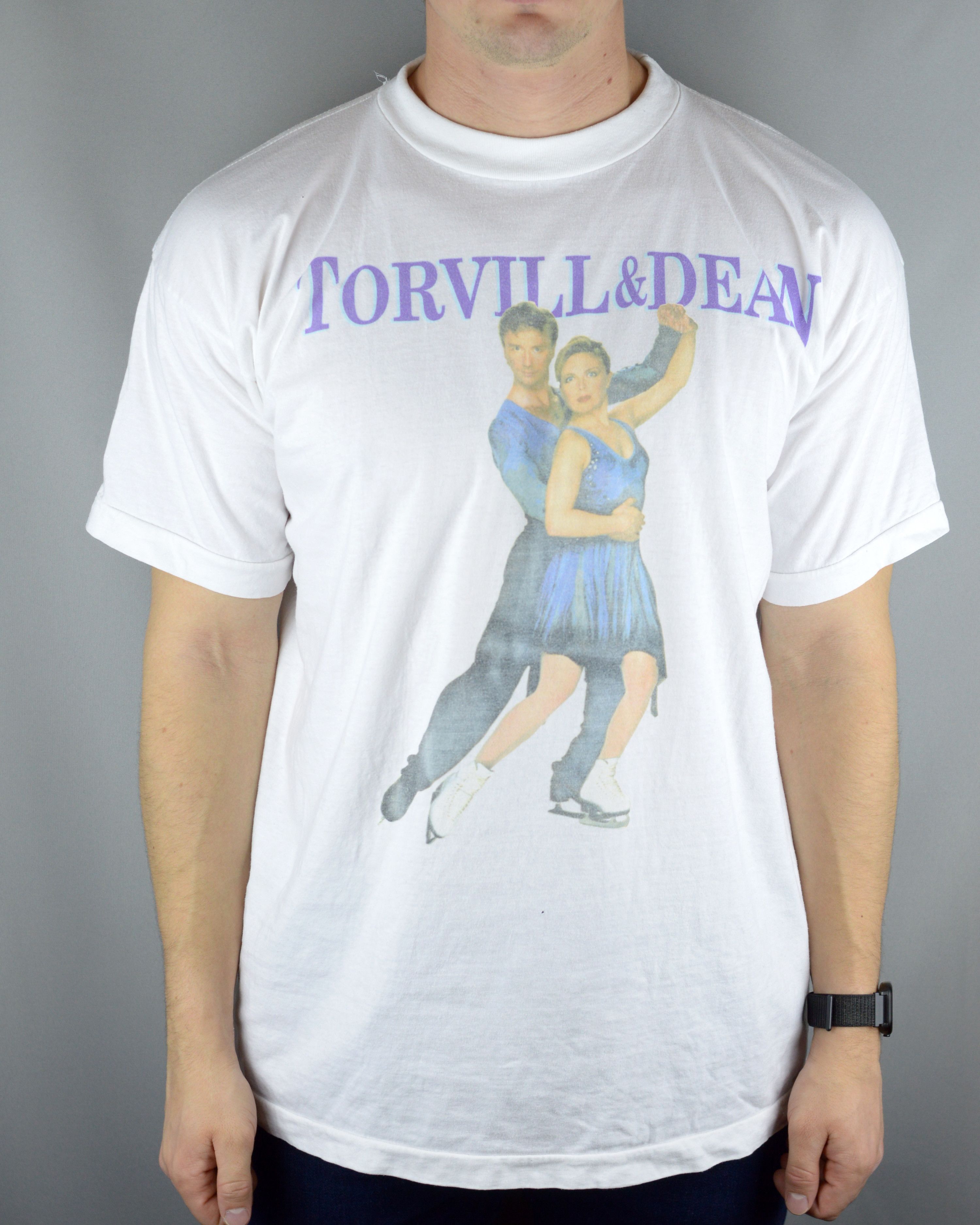 Vintage Vintage Torvill and Dean 90s t shirt Size US XL / EU 56 / 4 - 1 Thumbnail
