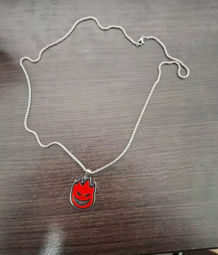 Heaven by Marc Jacobs × Jewelry Flame Devil Face Pendant Necklace Size ONE SIZE - 3 Thumbnail