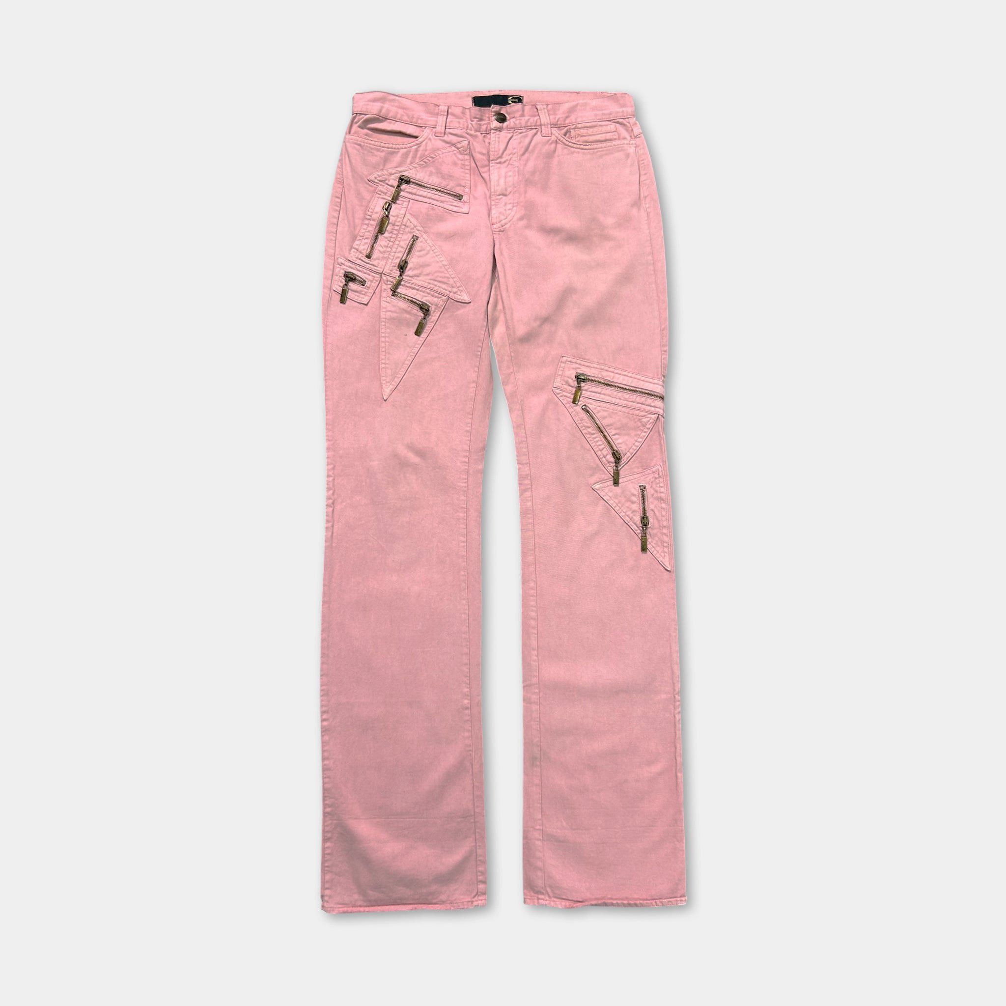 Just Cavalli Just Cavalli 2000s Pink Cargo Pants Size 30" / US 8 / IT 44 - 1 Thumbnail