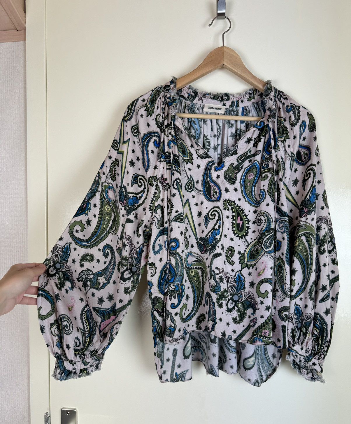 Zadig & Voltaire Zadig Voltaire voluminous balloon sleeve blouse paisley Etro Size S / US 4 / IT 40 - 3 Thumbnail