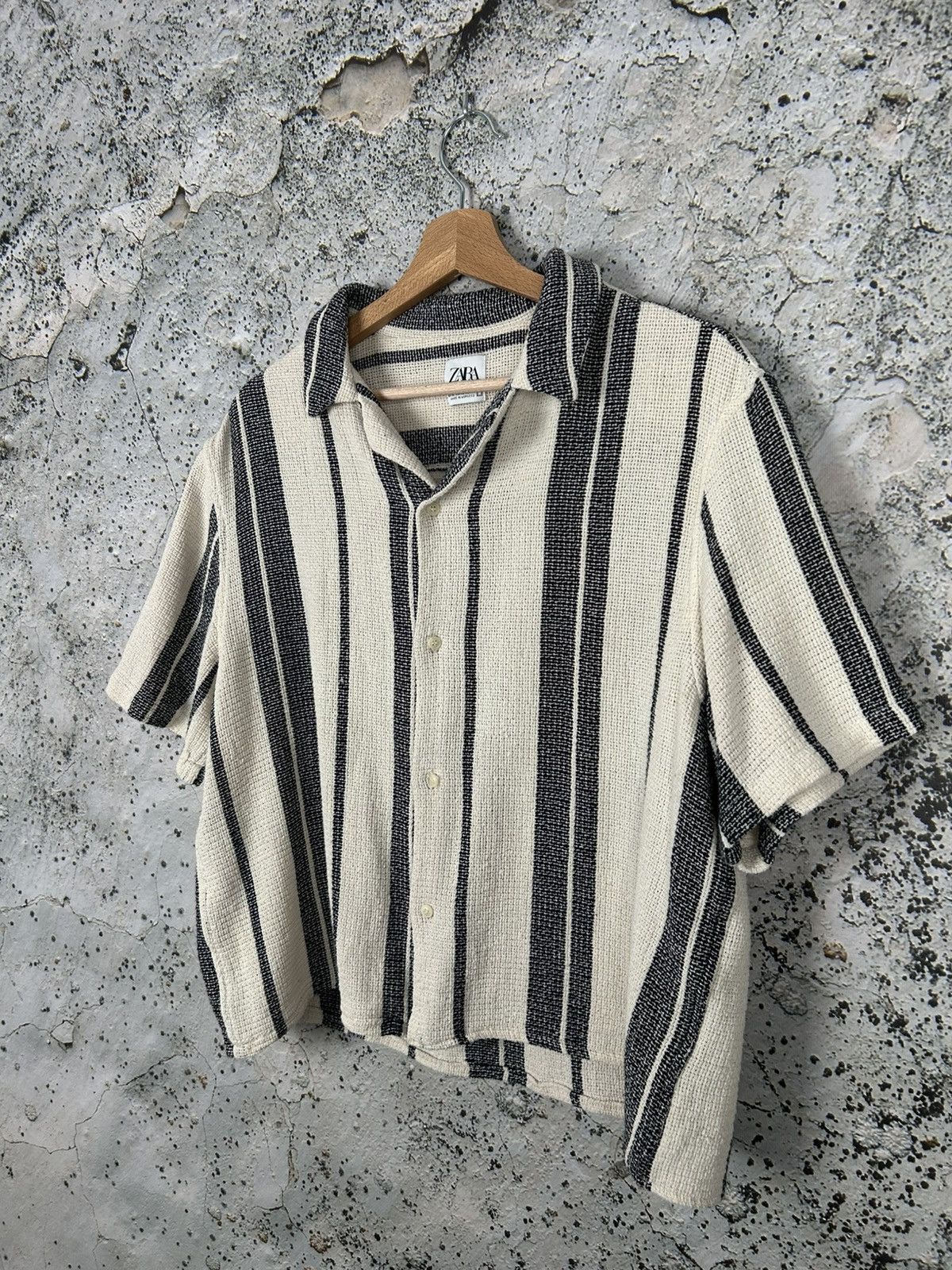 Zara Zara Old Money Cropped Boxy Fit Shirt Streetwear Hype Size US XL / EU 56 / 4 - 2 Thumbnail