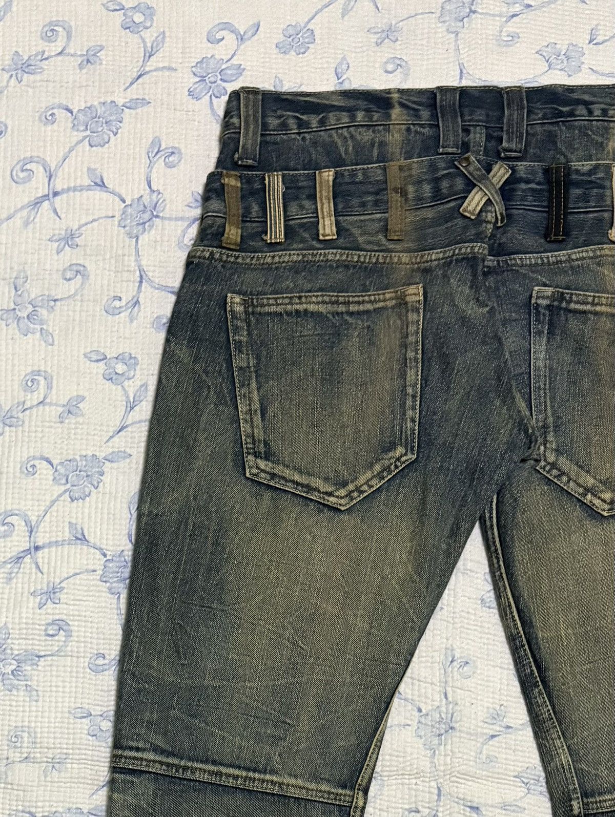 Japanese Brand × Vintage Japanese International World Streetwear Double Waist Jeans Size US 34 / EU 50 - 11 Thumbnail