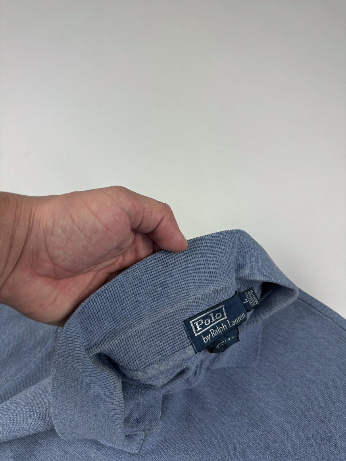 Polo Ralph Lauren × Vintage Polo Ralph Lauren Short Sleeve Blue Polo Shirt Size US L / EU 52-54 / 3 - 9 Thumbnail