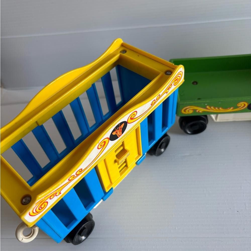 Designer Vintage 1973 Fisher Price Circus Train with 3 Cars Size ONE SIZE - 2 Thumbnail