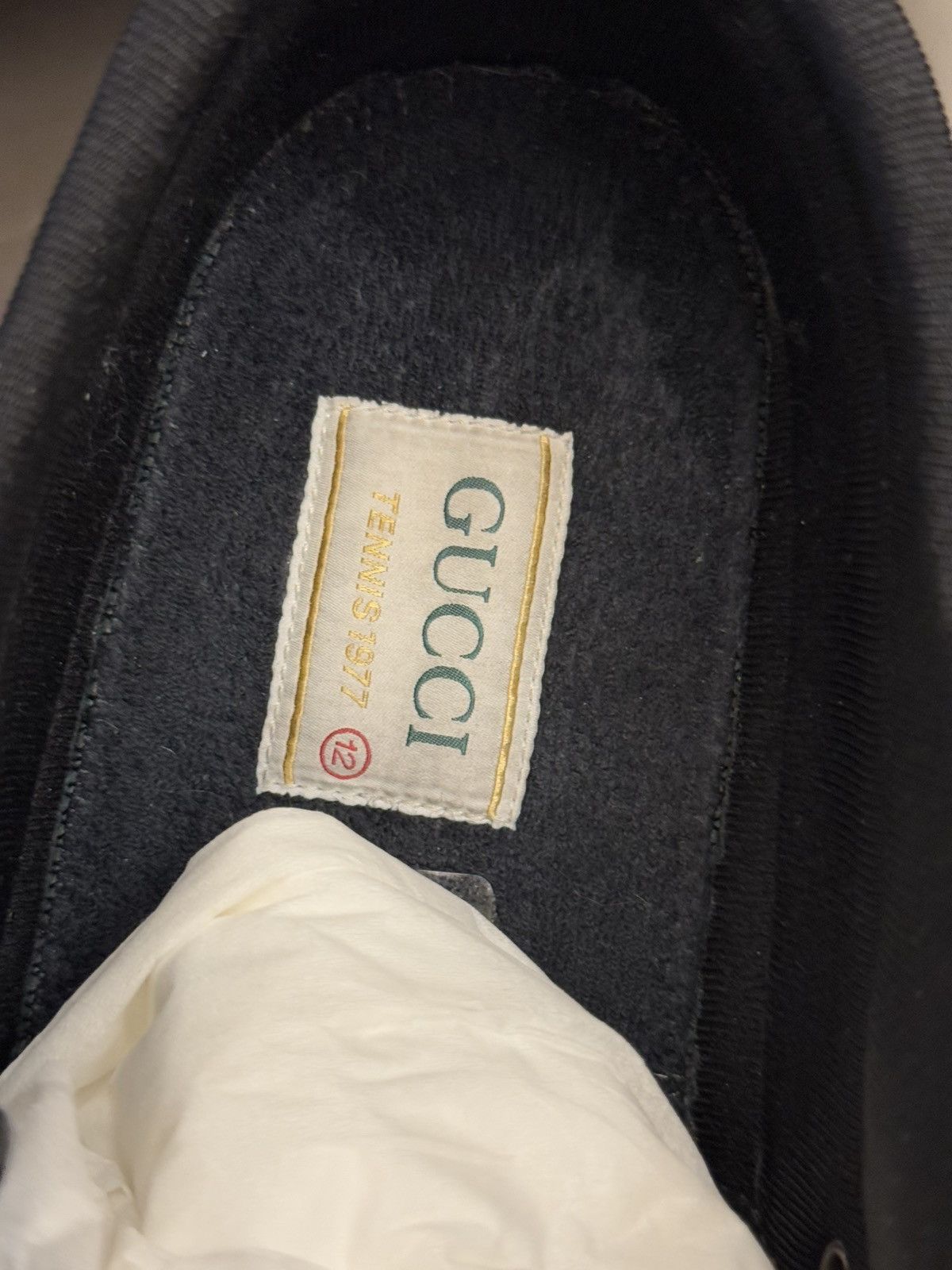 Gucci 12G/12.5US Gucci 1977 Tennis Sneakers GG Canvas Size US 12.5 / EU 45-46 - 8 Thumbnail