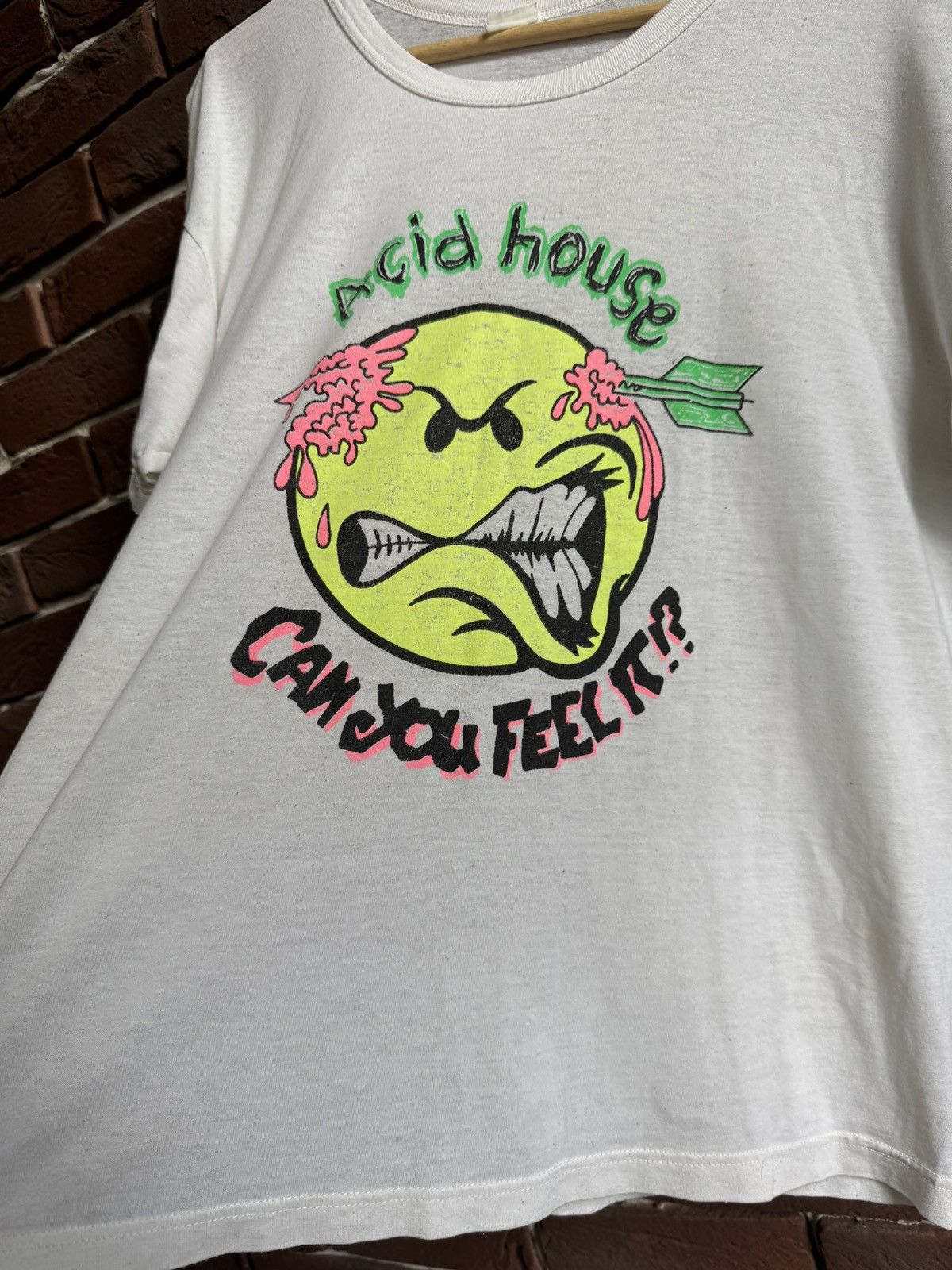 Vintage Vintage 80s Acid House Can You Feel It Rave Band T Shirt Size US L / EU 52-54 / 3 - 7 Thumbnail