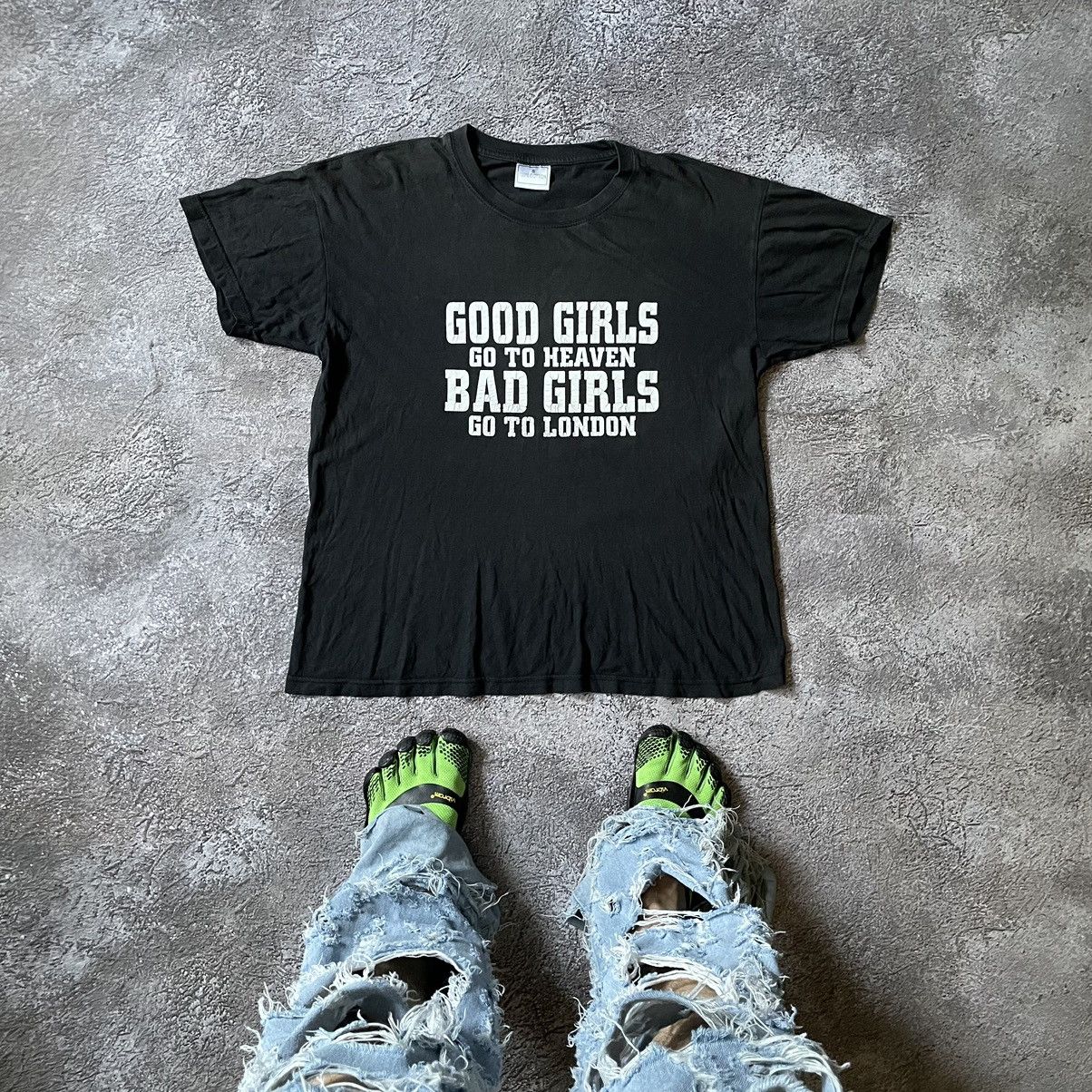 Vintage Vintage Y2K ADULT “ BAD GIRLS GO TO LONDON“ SLOGAN FUNNY TEE Size US M / EU 48-50 / 2 - 1 Thumbnail