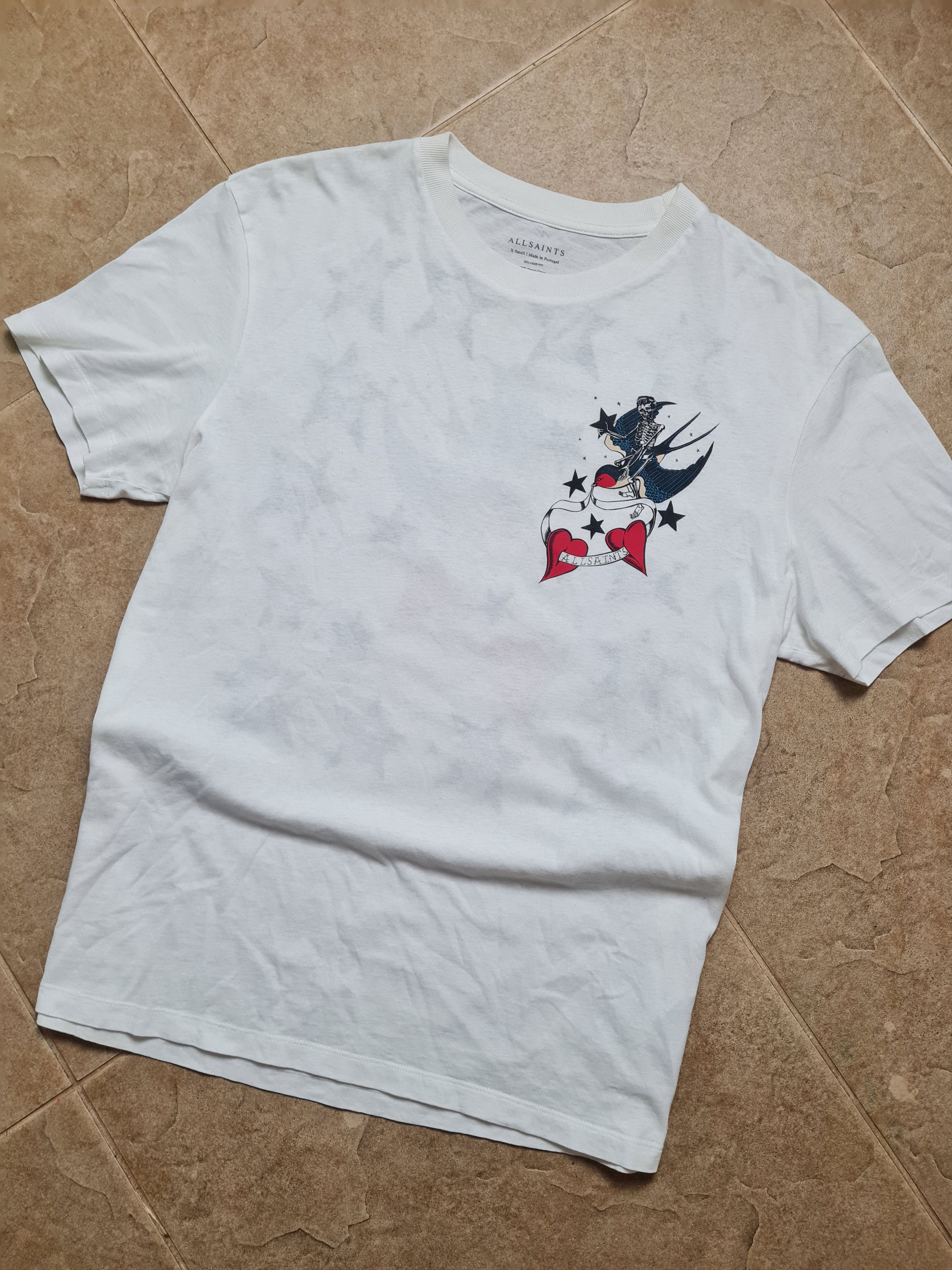 Allsaints Mens T-shirt AllSaints PILOT SS CREW OPTIC WHITE Organic Size US S / EU 44-46 / 1 - 4 Thumbnail