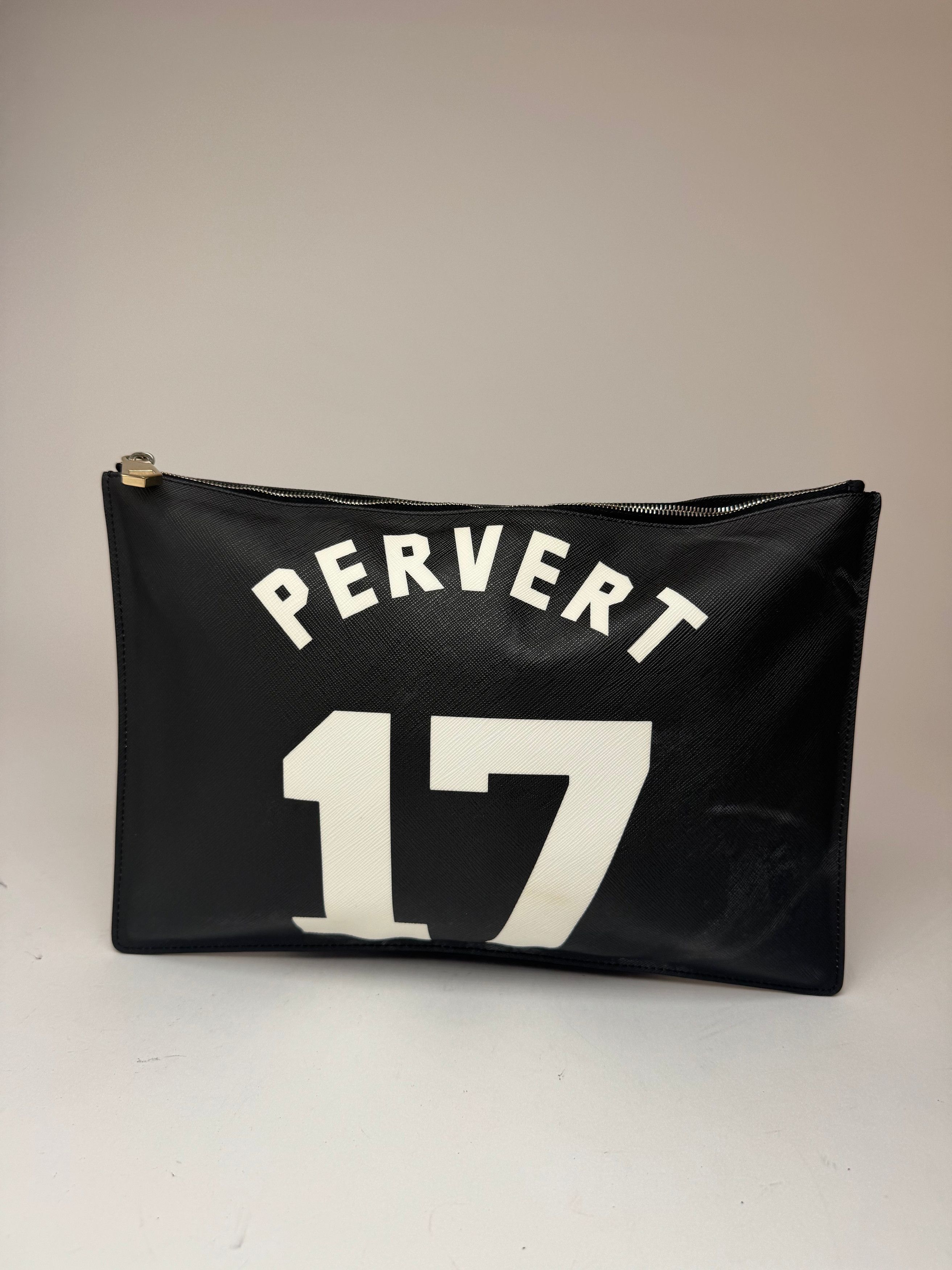 Givenchy Leather Clutch Black Pervert 17 Size ONE SIZE - 1 Thumbnail