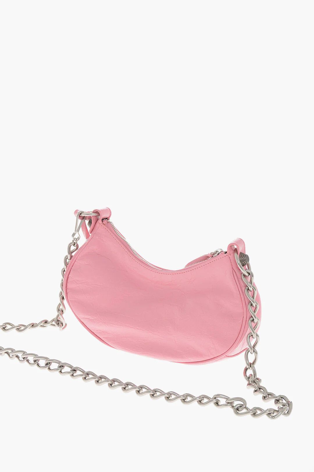 Balenciaga og1mm0326 Size: OS / Leather Craquelé-Effect Shoulder Bag Size ONE SIZE - 2 Thumbnail