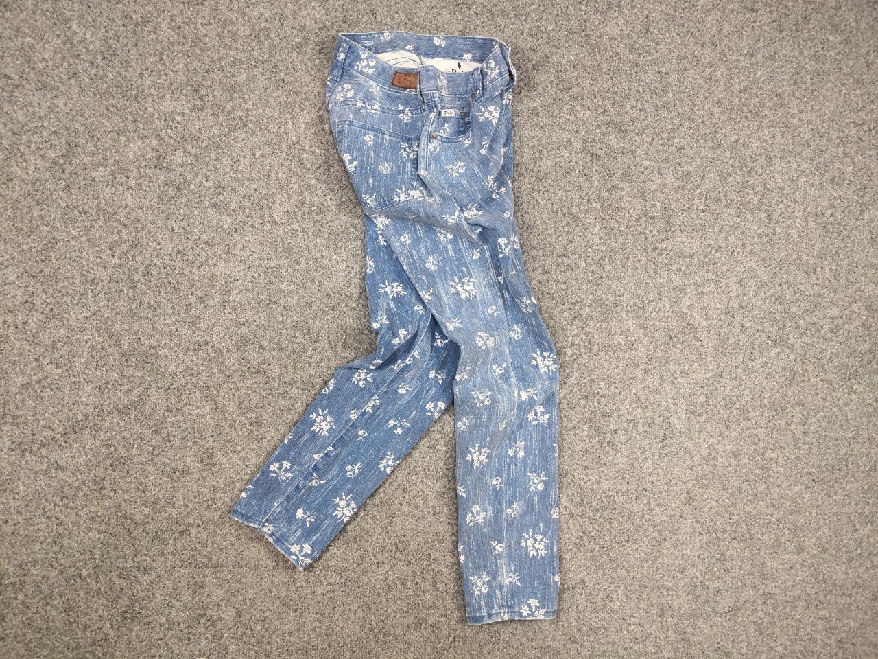 Polo Ralph Lauren Vintage Polo Ralph Lauren Slim Callen Pattern Denim Jeans Size 25" / US 0 / IT 36 - 7 Thumbnail