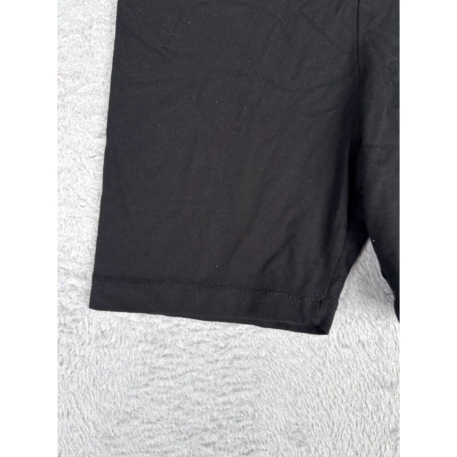 Vintage Cheetah Shorts Womens Medium Black Workout Gym Cotton Spandex Blend Size 32" / US 10 / IT 46 - 3 Thumbnail