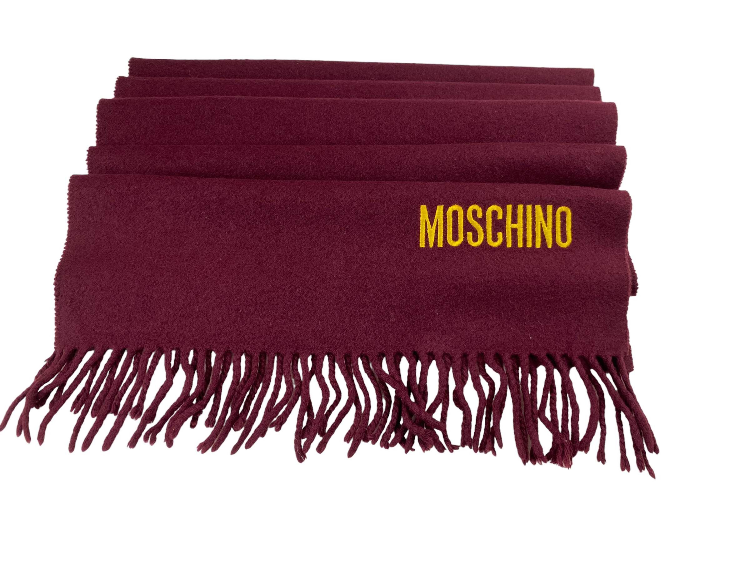 Moschino × Vintage Moschino Embroided Vintage Scarf Size ONE SIZE - 3 Thumbnail