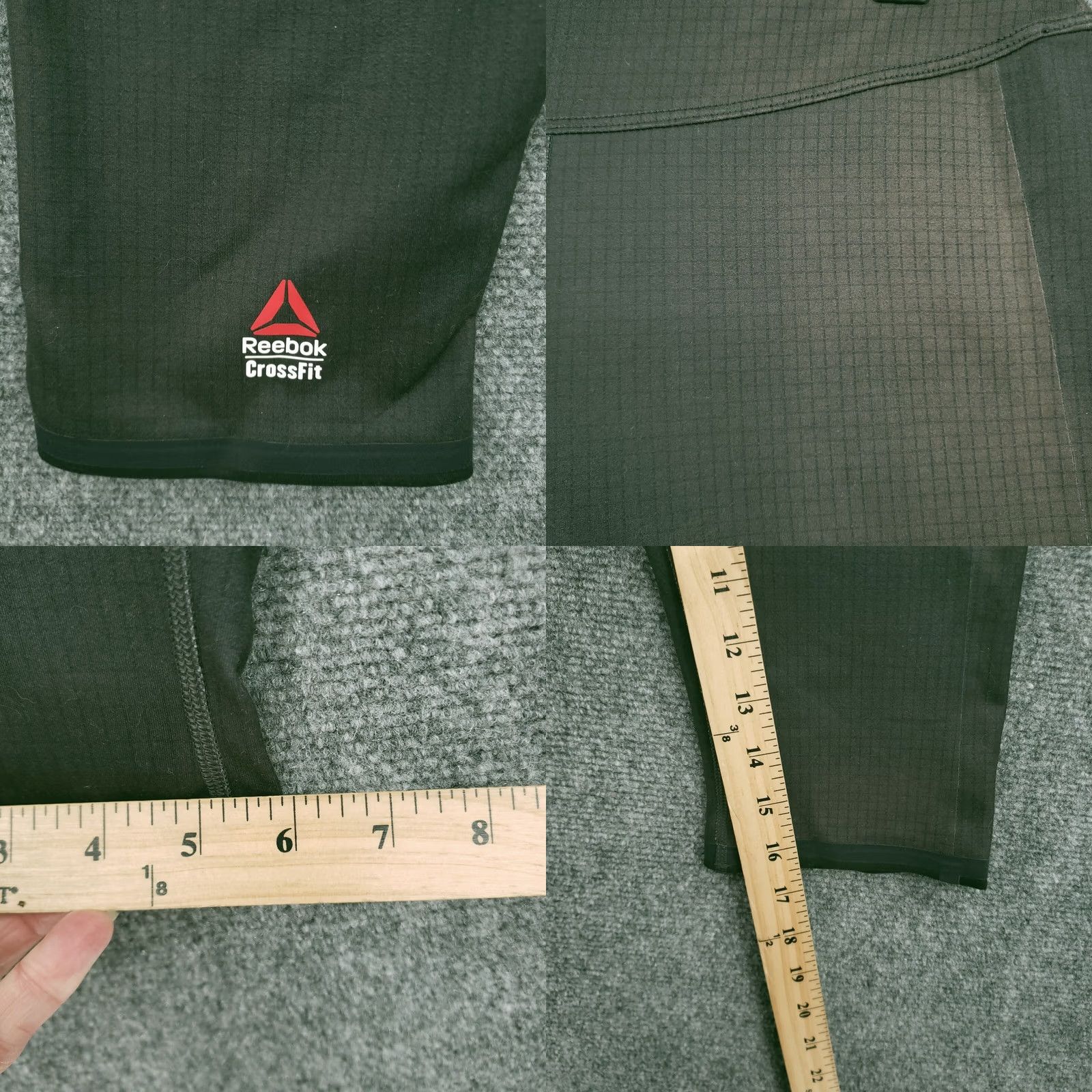 Reebok Reebok Leggings Womens M Gray Capri Low Rise CrossFit Workout Sportswear Capris Skinny Inseam 16 in Casual Gym Running Mens? Size 32" / US 10 / IT 46 - 8 Thumbnail