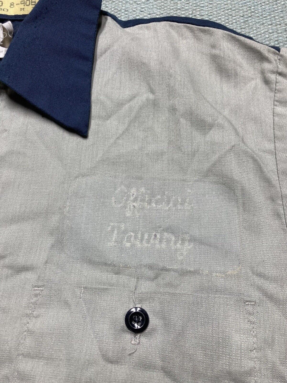 Vintage VTG 70s work shirt button two tone workwear long sleeve M Size US M / EU 48-50 / 2 - 3 Thumbnail