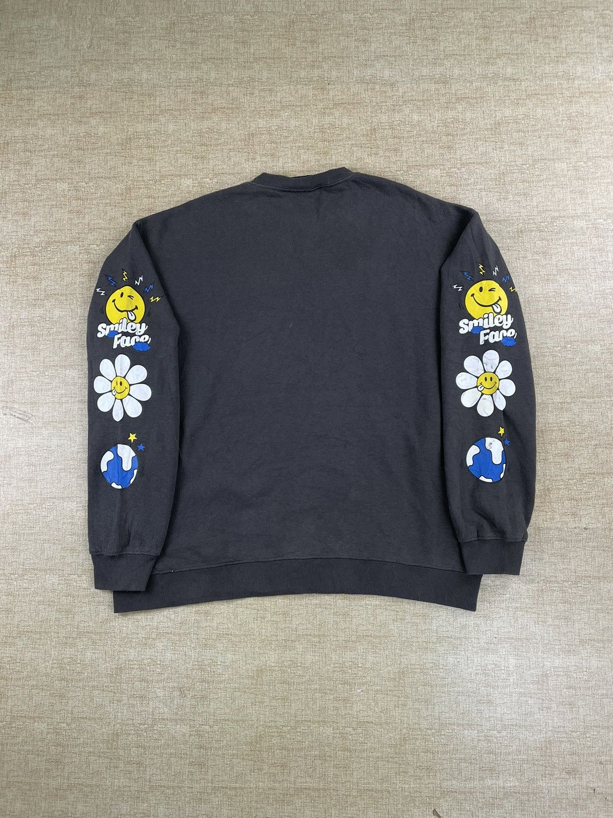 Japanese Brand × Vintage SMILEY FACE Inspired Takashi Murakami Style Sweatshirt Size US L / EU 52-54 / 3 - 4 Thumbnail