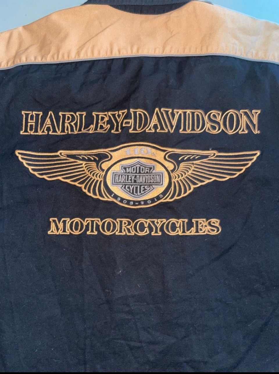 Harley Davidson Harley Davidson Vintage Mens style Shirt Dbl Sided 110th Size US XXL / EU 58 / 5 - 5 Thumbnail