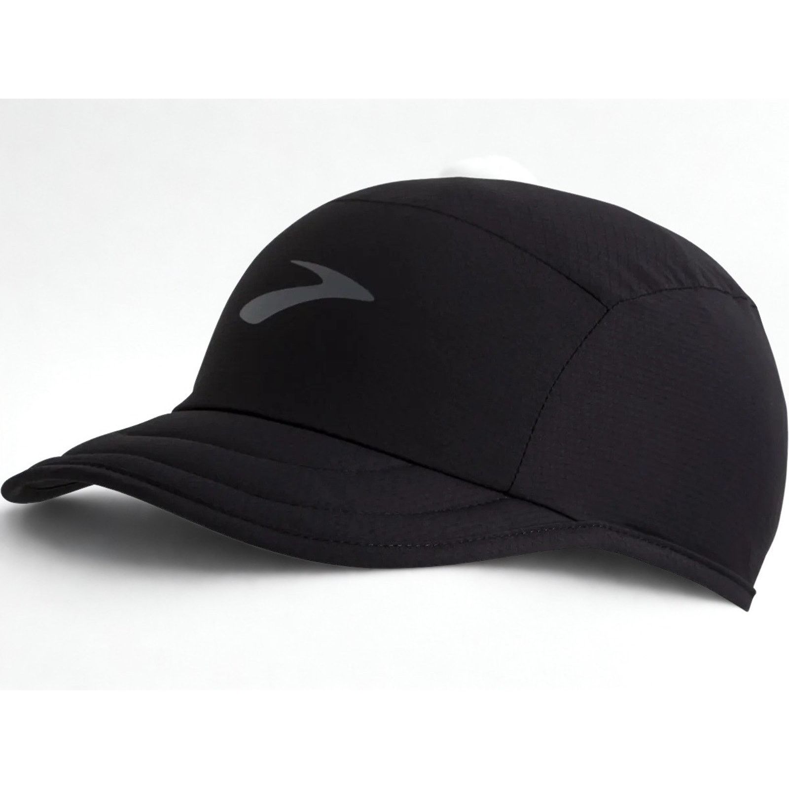 Brooks Brooks Lightweight Packable Propel Running Hat Black 5 Panel Size ONE SIZE - 3 Thumbnail