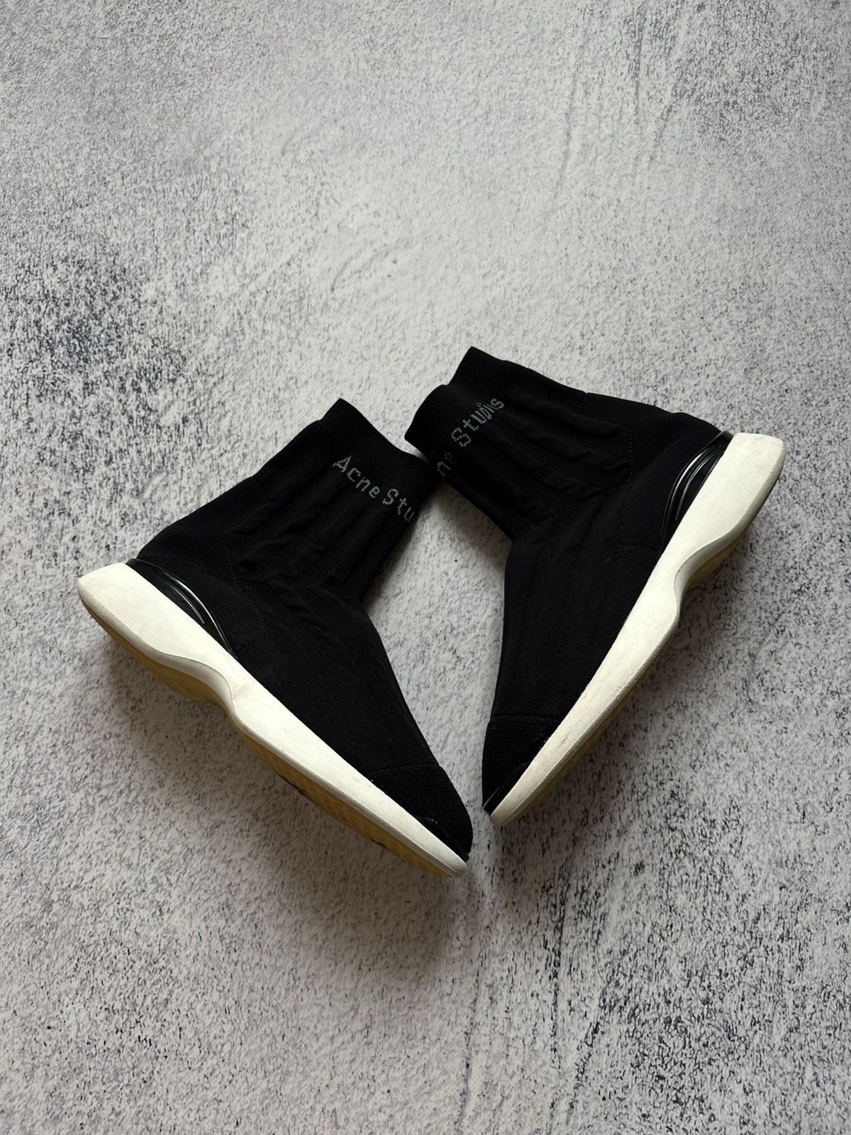 Acne Studios Acne Studios Tristan AS Black/White Sock Sneakers Size 38 Size US 8 / IT 38 - 2 Thumbnail