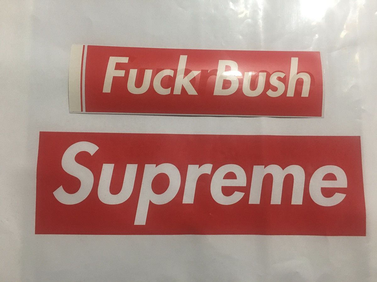 Supreme Supreme F Bush Box Logo Sticker Size ONE SIZE - 1 Thumbnail